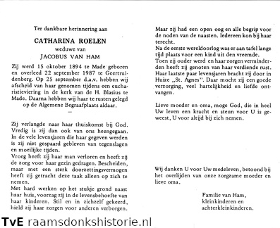 Catharina Roelen Jacobus van Ham