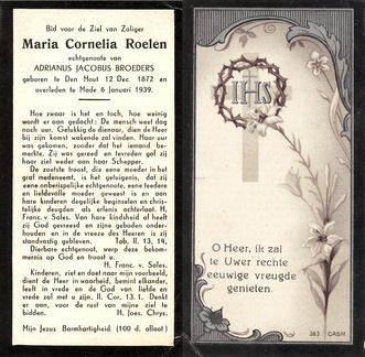 Maria Cornelia Roelen Adrianus Jacobus Broeders