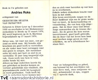 Andries Roks Geertruida Helena van Nijnatten