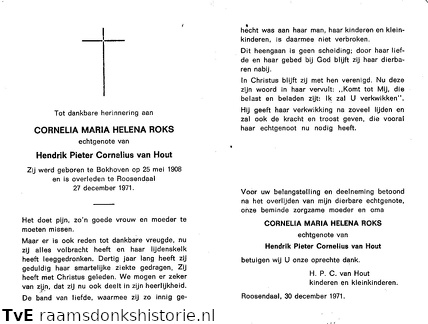Cornelia Maria Helena Roks Hendrik Pieter Cornelis van Hout