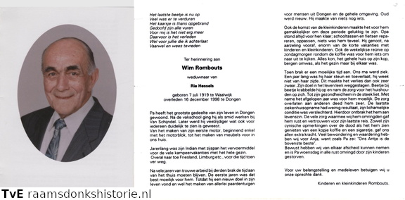 Wim Rombouts Rie Hessels