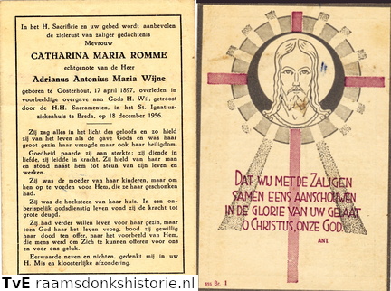 Catharina Maria Romme Adrianus Antonius Maria Wijne