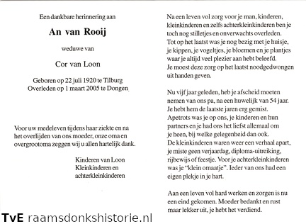 An van Rooij Cor van Loon