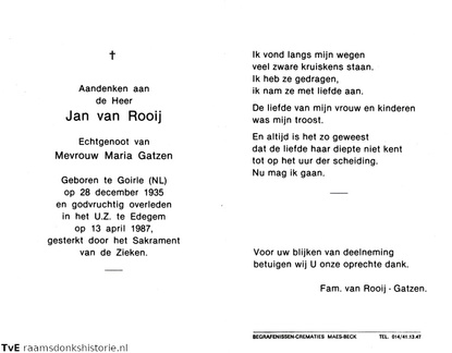 Jan van Rooij Maria Gatzen