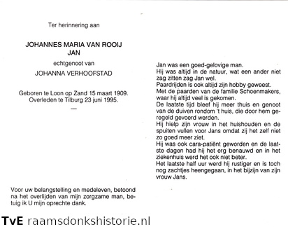 Johannes Maria van Rooij Johanna Verhoofstadt