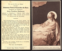 Johannes Petrus Gerardus de Roos Anna Carolina Gschwend