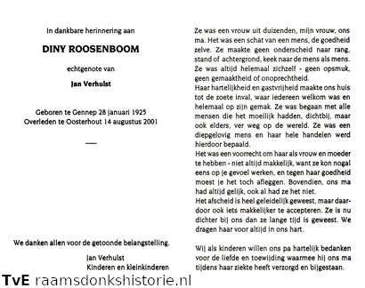Diny Roosenboom Jan Verhulst