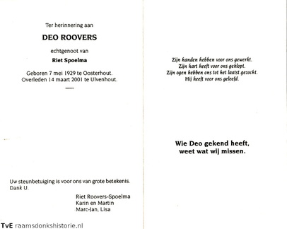 Deo Roovers Riet Spoelma