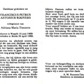 Franciscus Petrus Antonius Roovers Adriana Maria Timmers