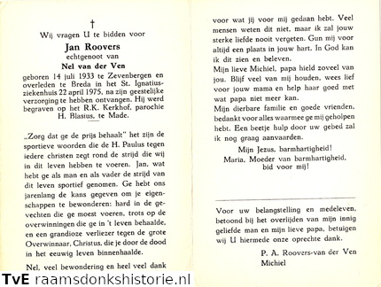 Jan Roovers Nel van der Ven