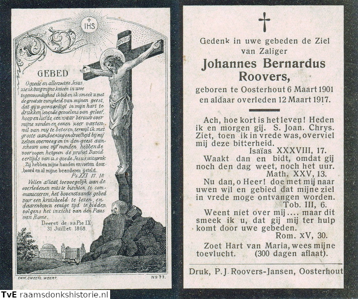 Johannes Bernardus Roovers