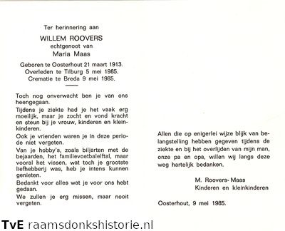 Willem Roovers Maria Maas