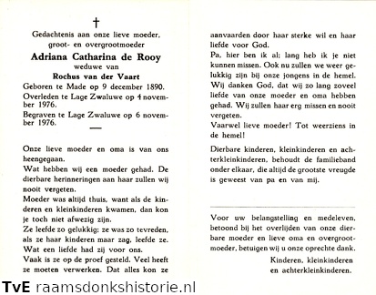 Adriana Catharina de Rooy Rochus van der Vaart
