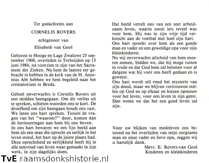 Cornelis Rovers Elisbeth van Gool
