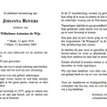 Johanna Rovers Wilhelmus Antonius de Wijs