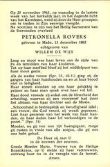 Petronella Rovers Willem de Wijs