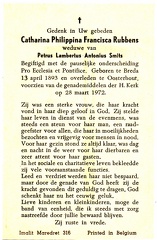 Catharina Philippina Francisca Rubbens Petrus Lambertus Antonius Smits