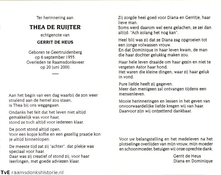 Thea de Ruijter Gerrit de Heus