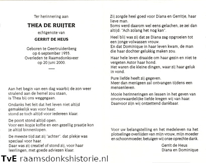 Thea de Ruijter Gerrit de Heus