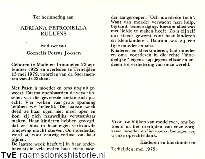 Adriana Petronella Rullens Cornelis Petrus Joosen