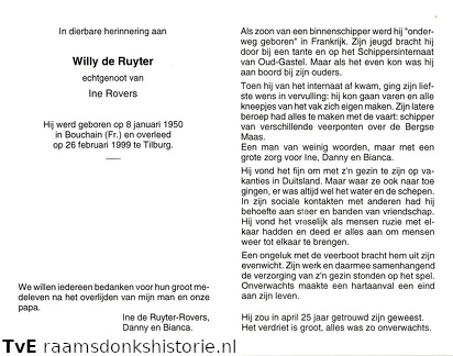 Willy de Ruyter Ine Rovers