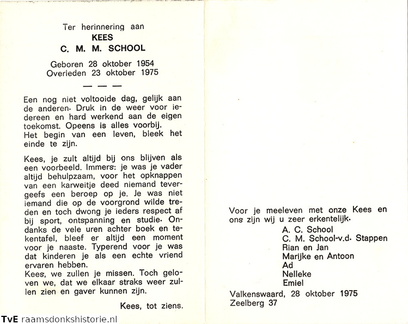 School Cornelis M M