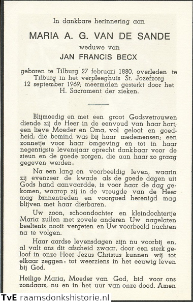 Maria A.G. van de Sande Jan Francis Becx