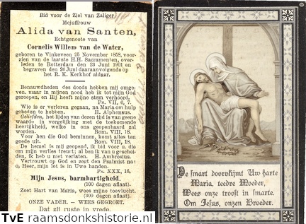 Alida van Santen Cornelis Willem van de Water