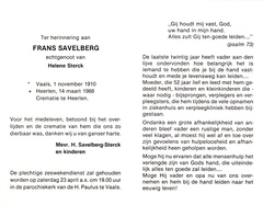 Frans Savelberg Helen Sterck