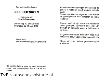 Leo Schenkels Hennie Steenweg