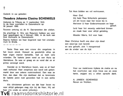 Theadora Johanna Clasina Schenkels