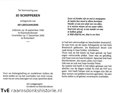 Jo Schipperen Ad Leeggangers