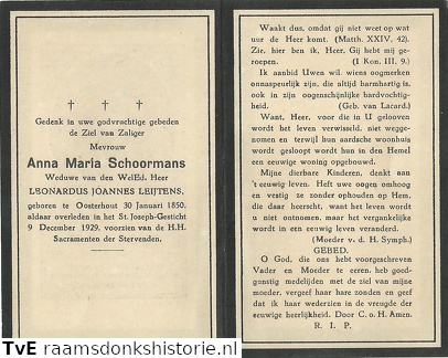 Anna Maria Schoormans Leonardus Joannes Leijtens