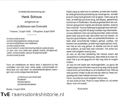Henk Schouw Jo van Overveld