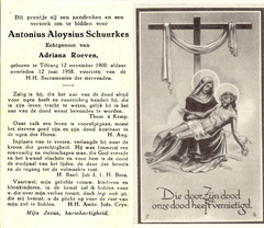 Antonius Aloyisius Schuurkes Adriana Roeven