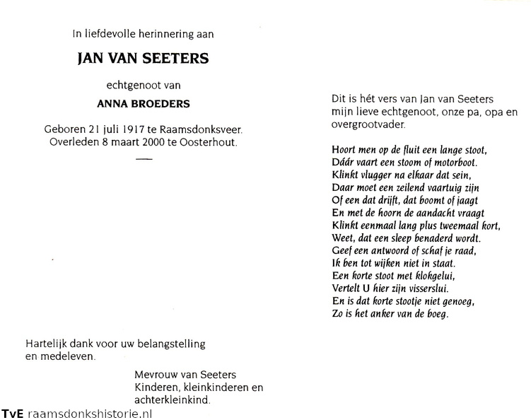 Jan van Seeters Anna Broeders