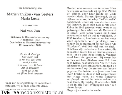 Maria Lucia van Seeters Nol van Zon