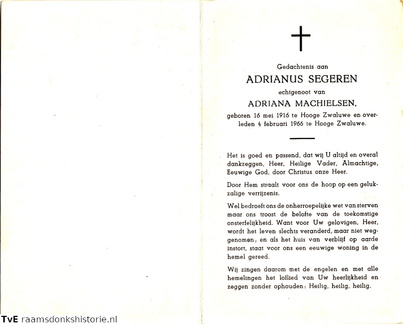 Adrianus Segeren Adriana Machielsen