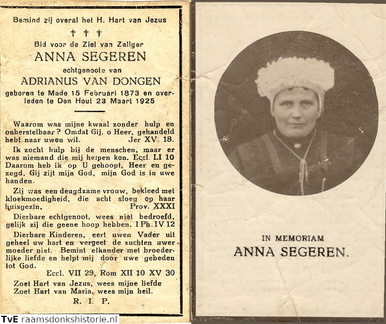 Anna Segeren Adrianus van Dongen