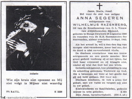 Anna Segeren Wilhelmus Razenberg
