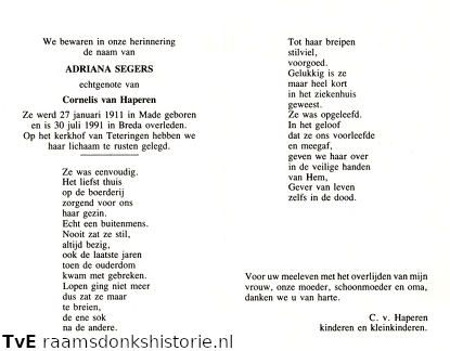 Adriana Segers Cornelis van Haperen