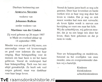 Adriana Segers Johannes Rullens Martinus van der Linden