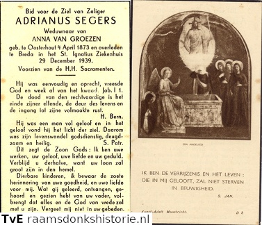 Adrianus Segers Anna van Groezen