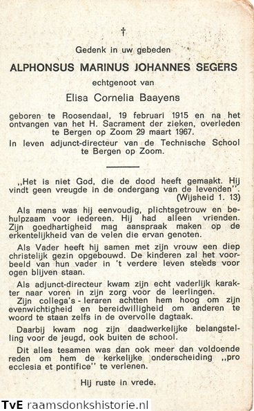 Alphonsus Marinus Johannes Segers Elisa Cornelia Baayens