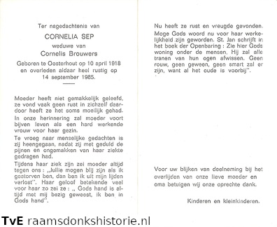 Cornelia Sep Cornelis Brouwers