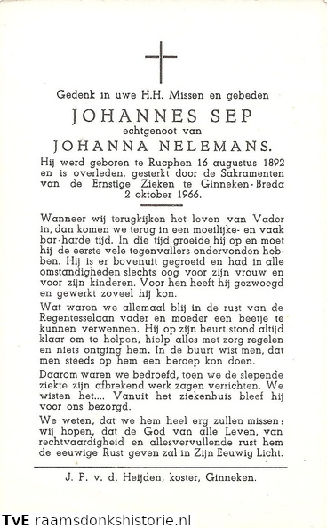 Johannes Sep Johanna Nelemans
