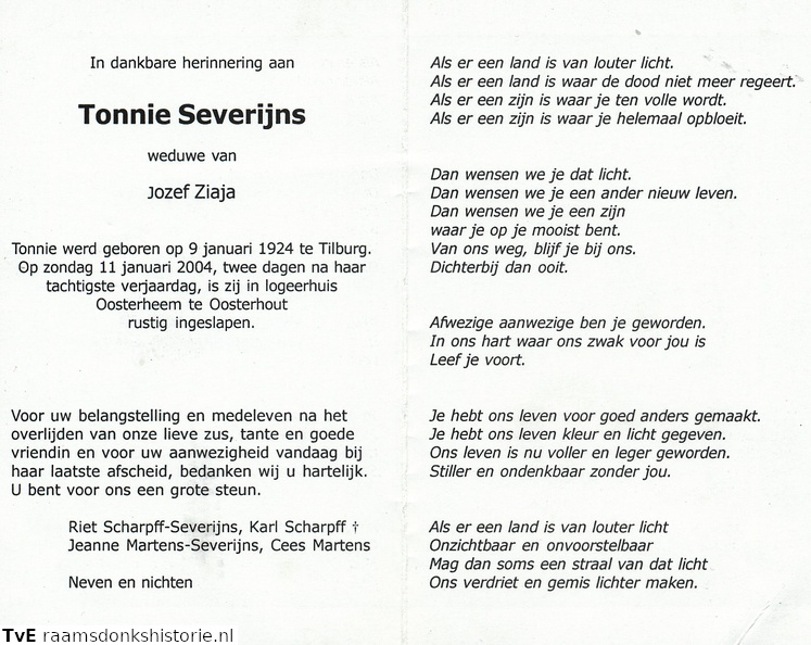 Tonnie Severijns Jozef Ziaja