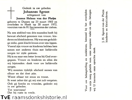 Johannes Sgroot Joanna Helena van der Pluijm