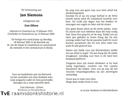 Jan Siemons Gon Dilven