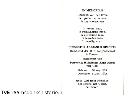 Hubertus Adrianus Simonis Petronella Wilhelmina Anna Maria van Gool